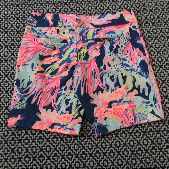 NWOT Lilly Pulitzer Gardenia Shorts Sunken Treasure Indigo - Picture 2 of 3